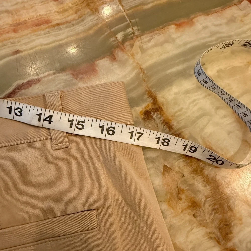 COS Mens Pleated Front Chino Pants Classic‎ Khaki Beige Tapered Leg Size 32R